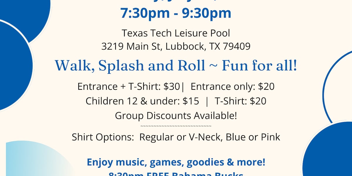 South Plains Kidney Foundation hosts Splash Fest at Texas Tech's Leisure Pool