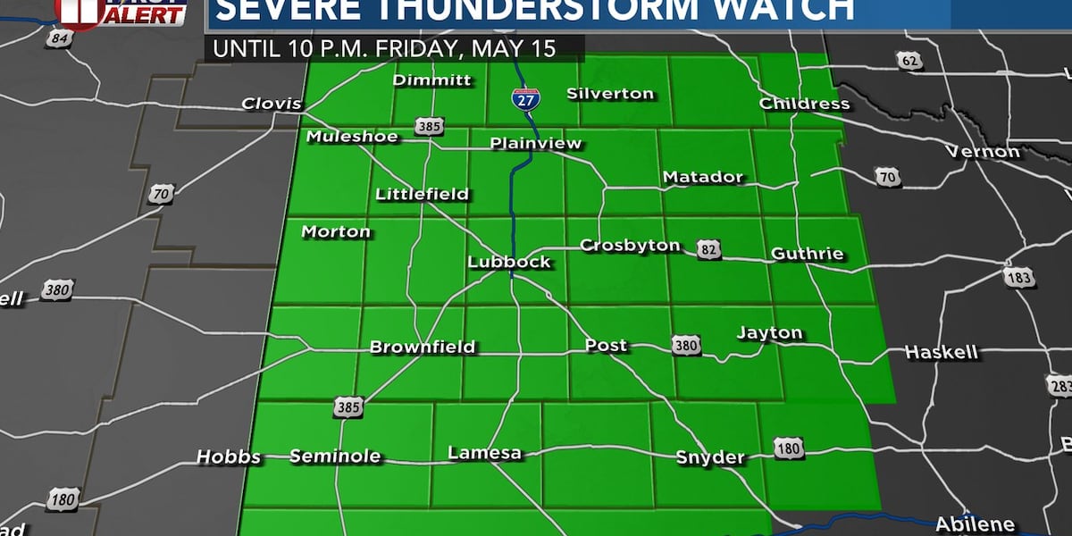 LIVESTREAM: Severe thunderstorm watch for Lubbock and South Plains