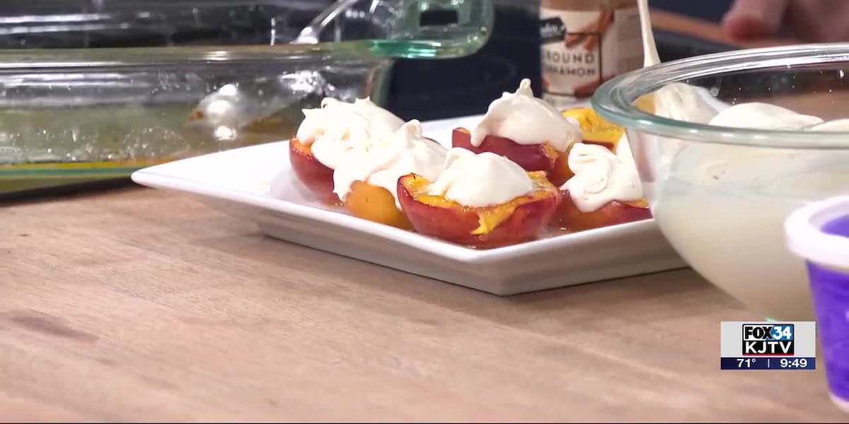 Corner Kitchen: Baked Peaches and Cream